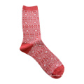 National style diamond pattern men's short crew socks